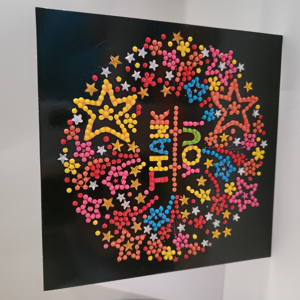 Homemade "Thank You" Diamond Painting Greeting Card